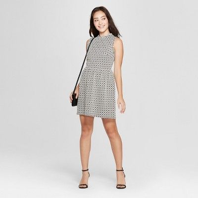 Women's Sleeveless Knit Jacquard Dress - Xhilaration™ | Target