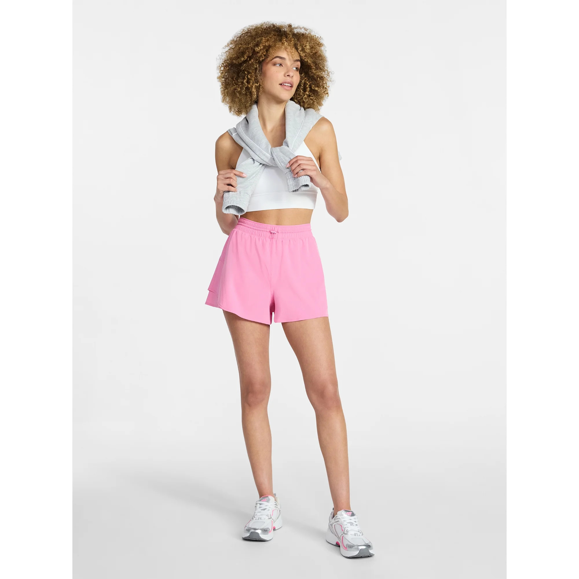 Avia Women's and Women's Plus Flounce Running Shorts, Sizes XS-4X | Walmart (US)