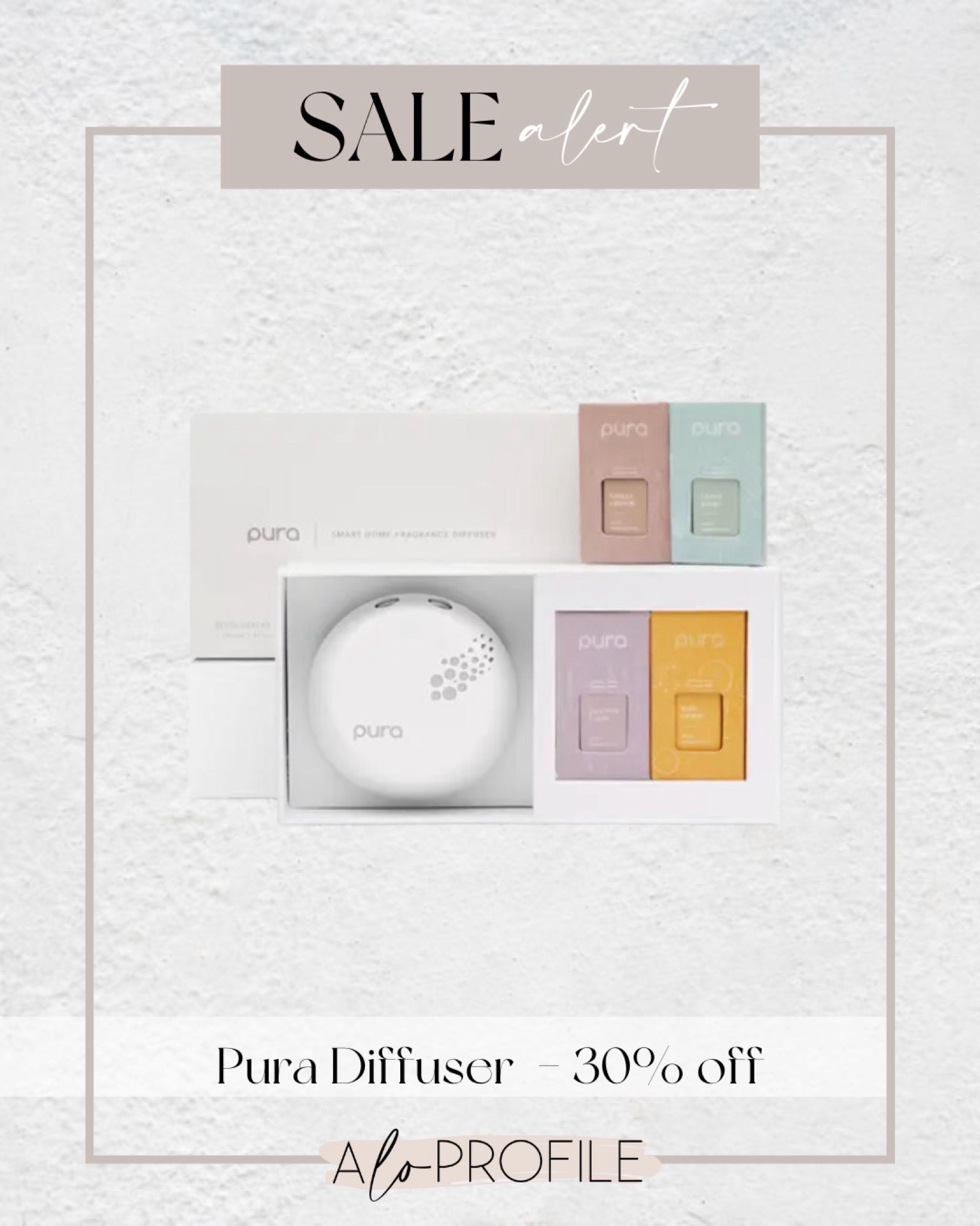Pura is still 30% off sitewide! I absolutely love our diffuser and linked the scents I got. 