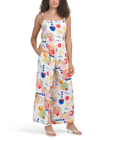 Vacation Tile Printed Jumpsuit | TJ Maxx