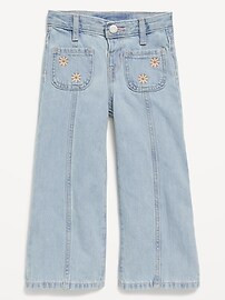 High-Waisted Baggy Mariner Wide-Leg Jeans for Toddler Girls | Old Navy | Old Navy (US)