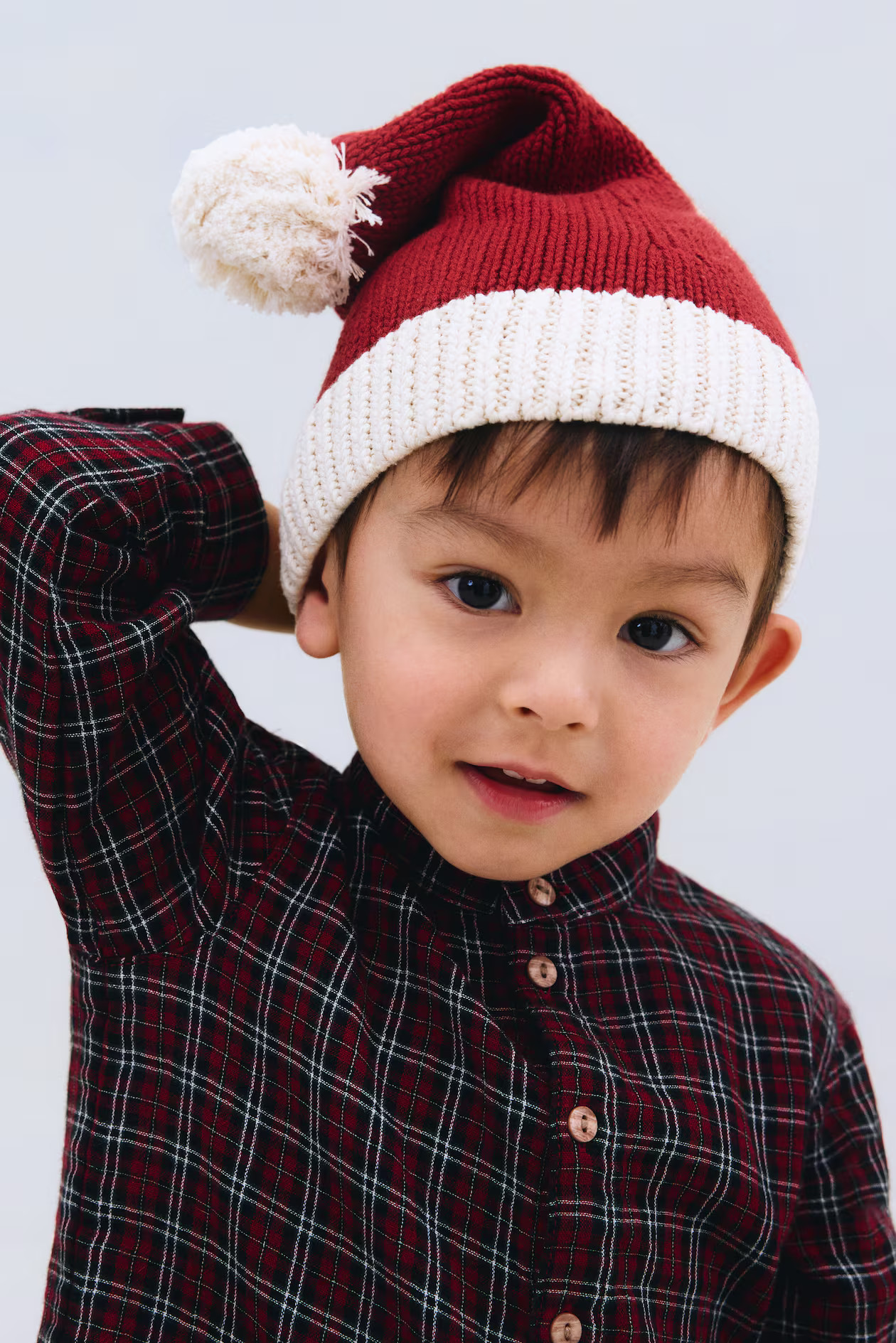 Fine-Knit Cotton Santa Hat | H&M (US + CA)