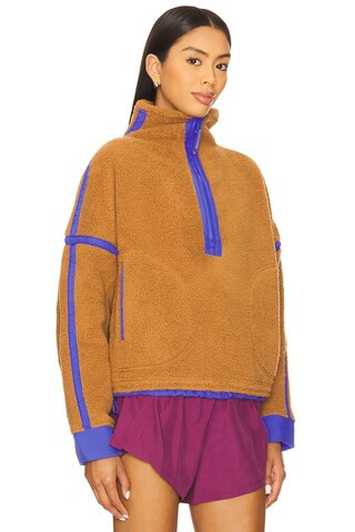Free People x FP Movement Mountain High 1/2 Zip Jacket in Twig Combo from Revolve.com | Revolve Clothing (Global)