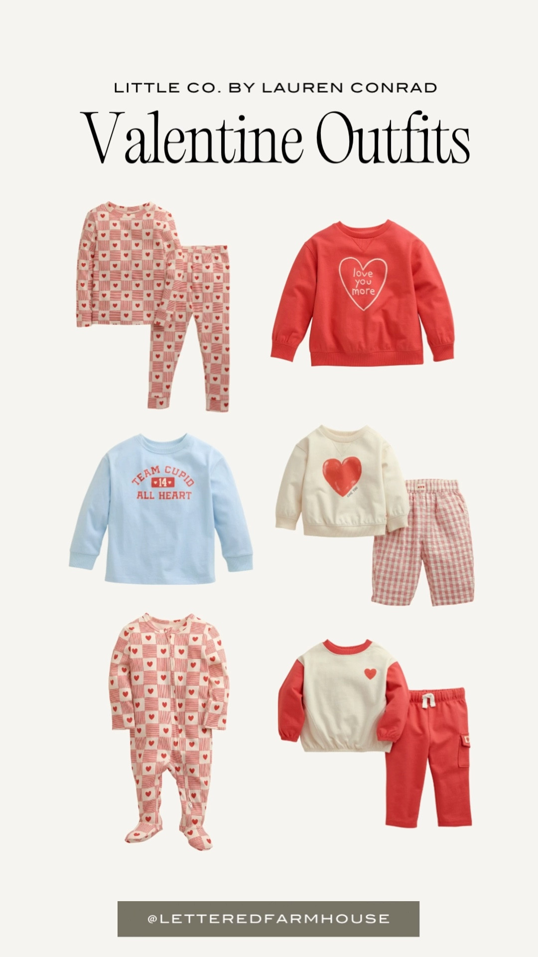 Little Co. by Lauren Conrad at Kohl’s just released the sweetest Valentine’s Day clothing for girls and babies, featuring soft neutral pinks, subtle heart details, cozy knits, dresses, pajamas, and elevated everyday outfits. Known for timeless, minimalist style, this Valentine collection is perfect for moms who love classic, comfortable kids fashion that still feels festive. From baby Valentine outfits and toddler heart sets to girls’ dresses and cozy layers for February, these pieces are ideal for school parties, photos, gifting, and everyday wear well beyond Valentine’s Day.

girls valentine outfits, baby valentine clothes, toddler valentine outfit ideas, kids valentine clothing, neutral valentine kids outfits, valentine dresses for girls, heart detail kids clothes, soft pink kids outfits, valentine pajamas for kids, baby girl valentine outfit, classic valentine kids fashion, girls valentine sweatshirt, valentine matching sets for kids, minimalist kids valentines outfits, valentine gift ideas for kids, baby first valentine outfit, girls february outfits, kids holiday outfits valentines, cute valentine outfits for toddlers, timeless kids valentine clothes

Follow my LTK @LetteredFarmhouse on the @shop.LTK app to view this post and get my exclusive app-only content!

#liketkit #LTKFindsUnder50 
@shop.ltk
https://liketk.it/5HjXQ#LTKFindsUnder50

#LTKKids #LTKBaby #LTKValentine