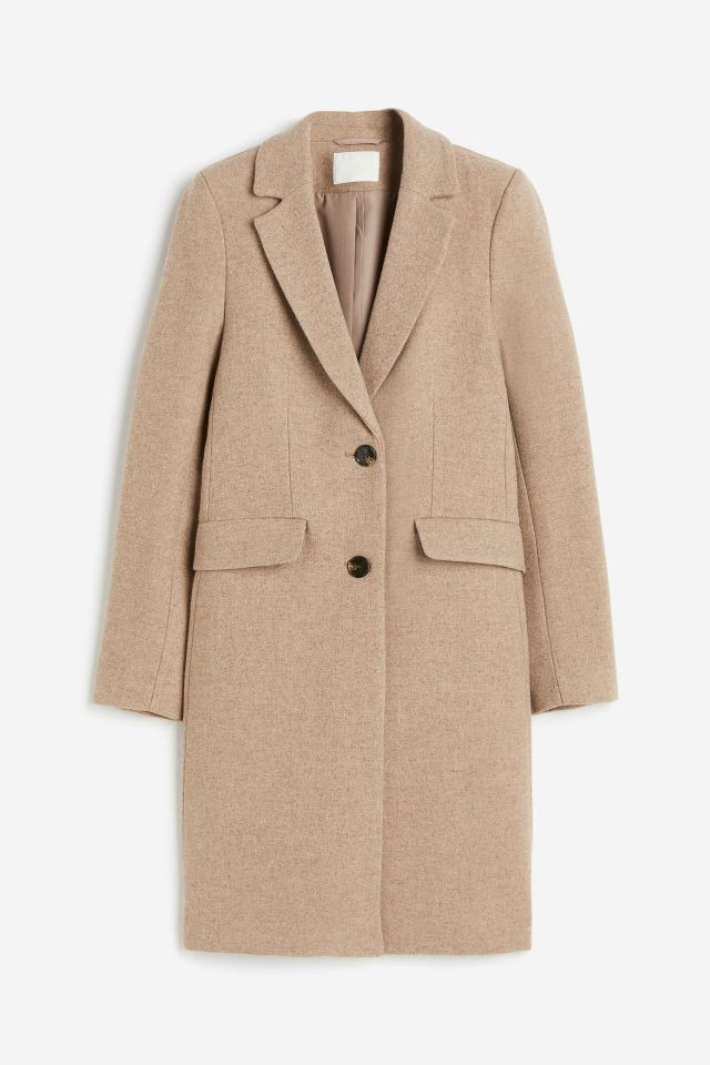 Single-breasted Coat - Beige - Ladies | H&M US | H&M (US + CA)