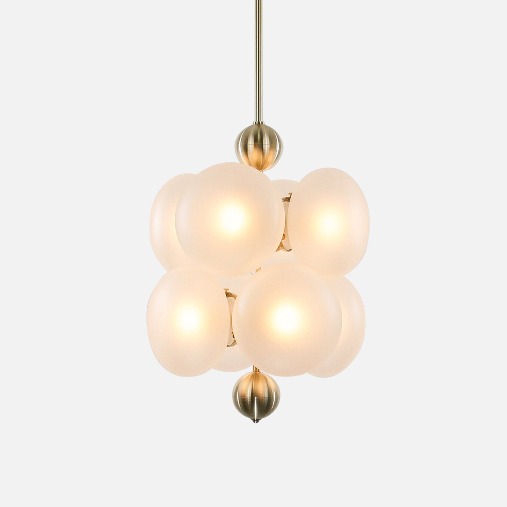 Allure 8 Cluster Smoked Glass Pendant Light | 54kibo