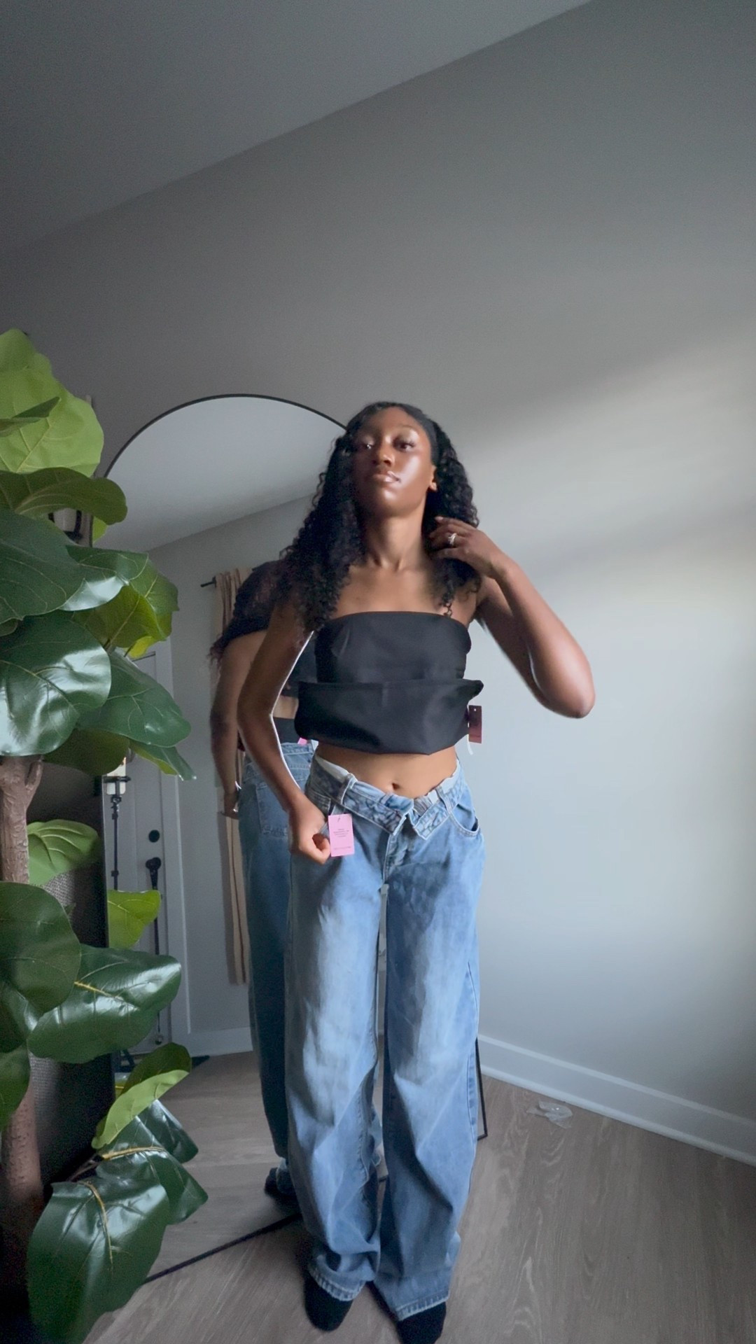 Trendy foldover jeans spring summer outfit inspo tall girl friendly jeans fashion haul

#LTKPetite #LTKStyleTip #LTKFindsUnder50