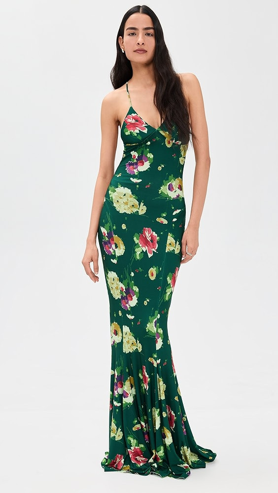 Low Back Slip Fishtail Gown | Shopbop