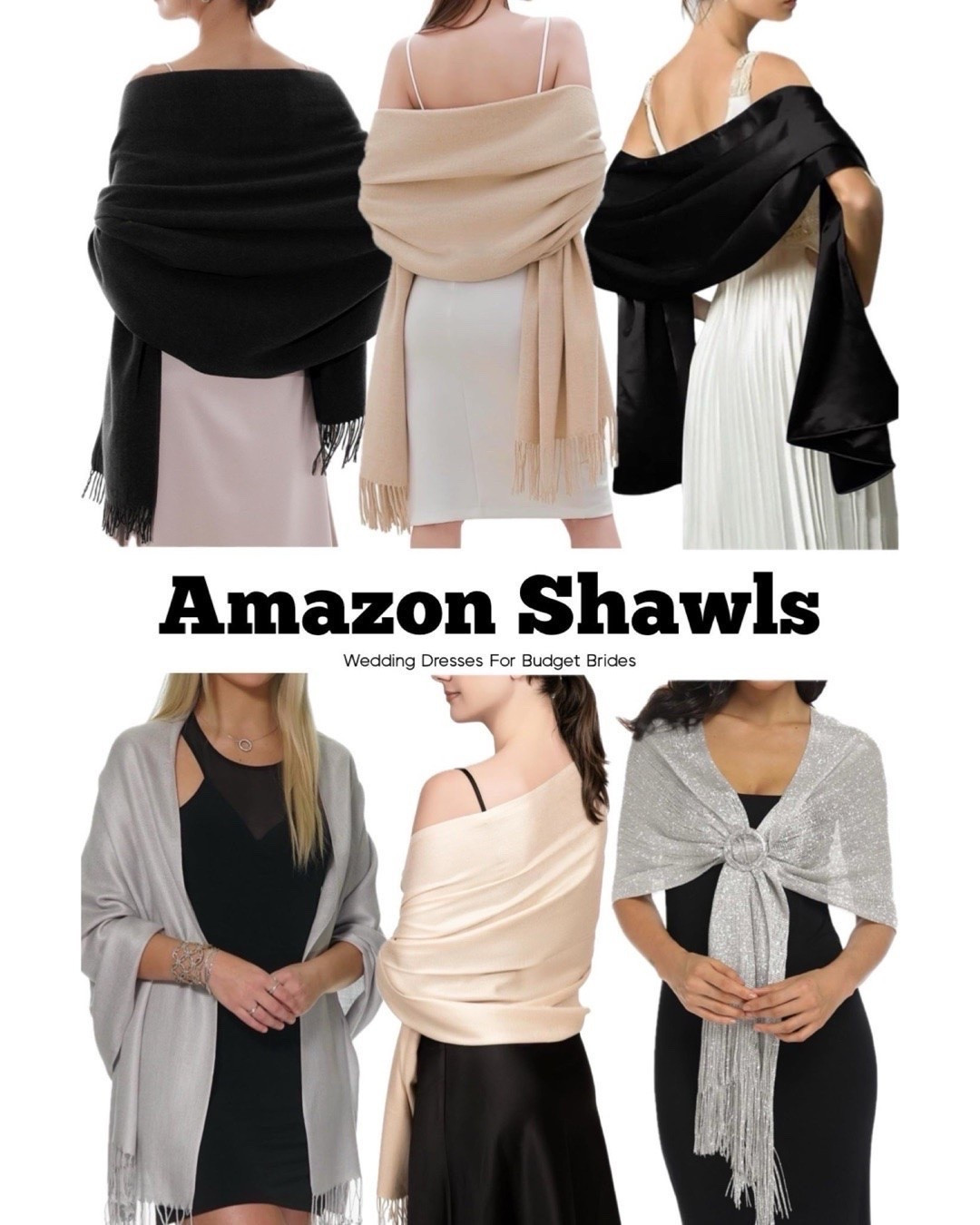 Stay warm in these Amazon shawls for the bride and wedding party.

Wraps, wedding accessories, bridal accessories, cover ups, bridesmaid gifts, affordable gift ideas.

#LTKWedding #LTKSeasonal