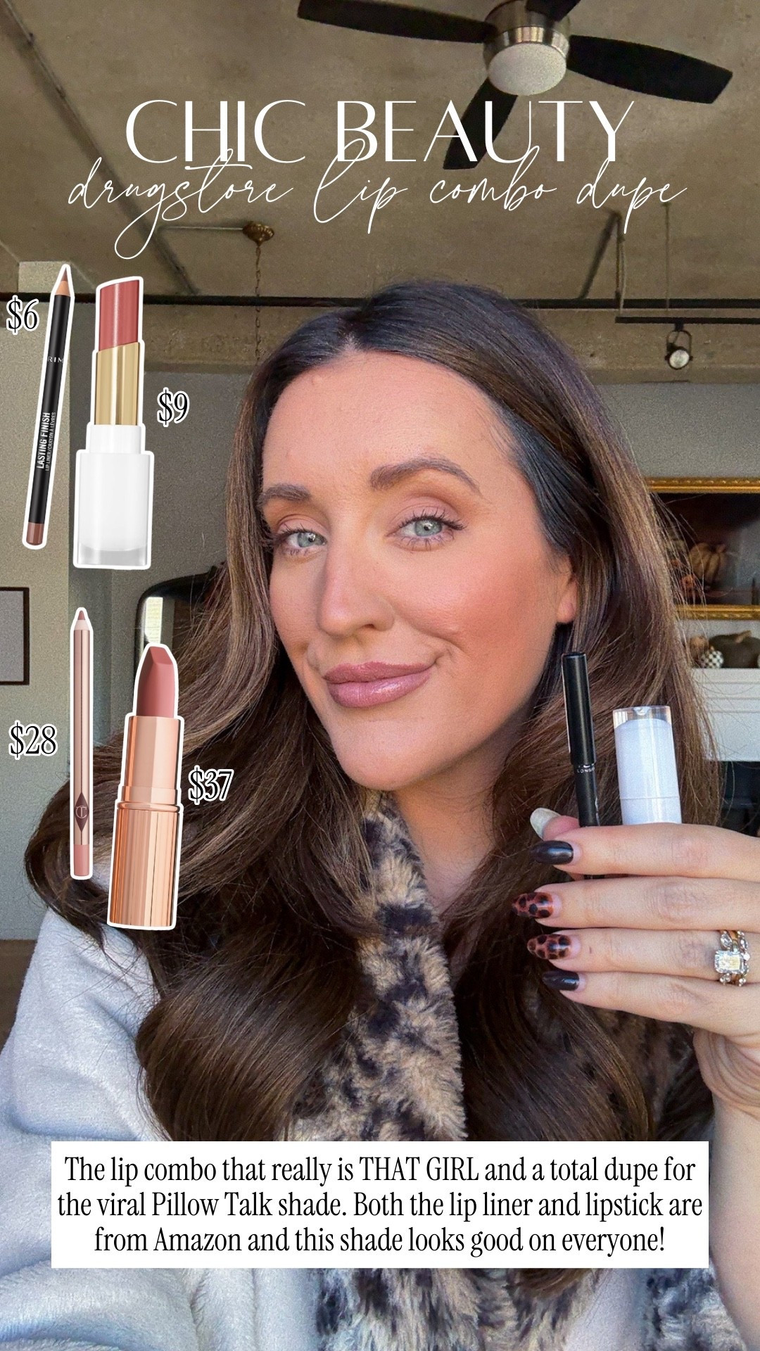 My drugstore lip combo look for less of the Charlotte Tilbury pillow talk from Amazon

#LTKselfcare #LTKmorningroutine #LTKBeauty