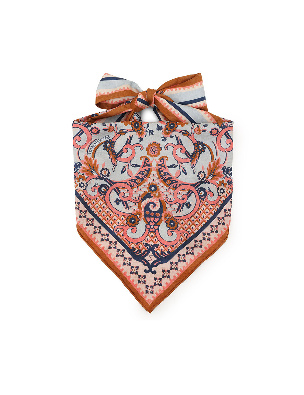 ZIMMERMANN Printed Headscarf Blue Paisley Floral | ZIMMERMANN (US, CA, EU, MENA)