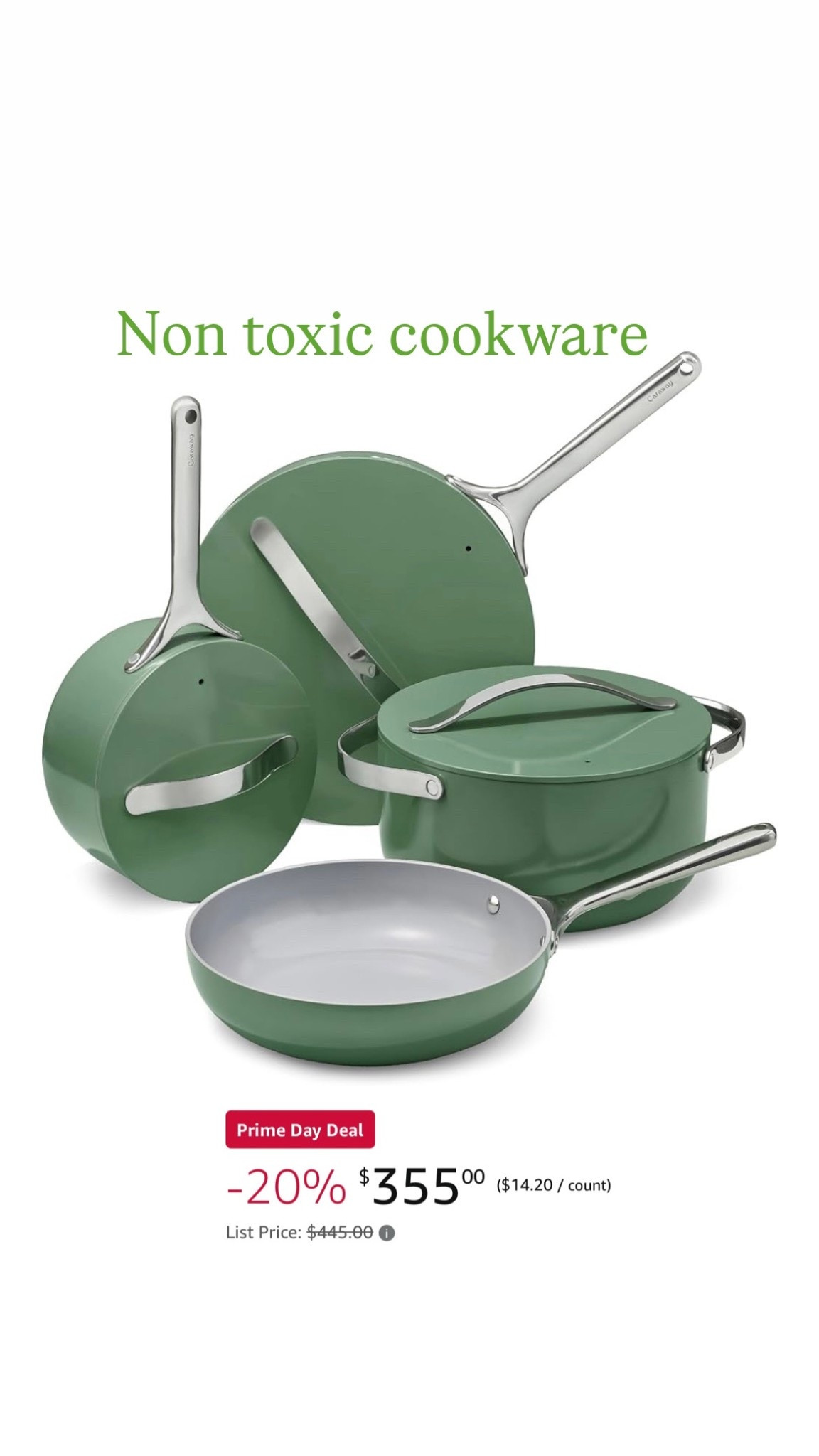 Caraway non toxic cookware on major sale 

#LTKParties #LTKSaleAlert #LTKHome