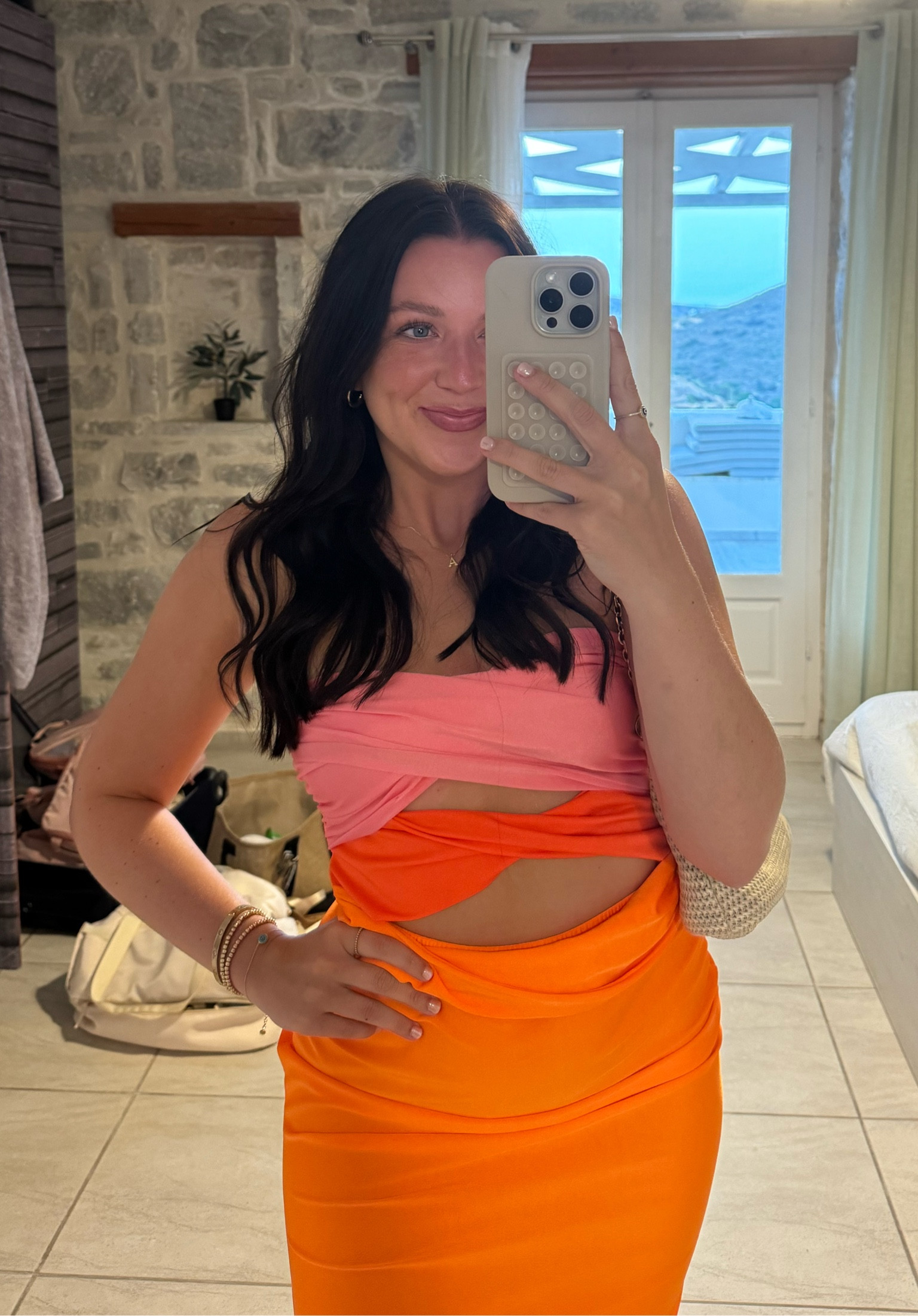 bright night out in Greece! 🧡🩷

#LTKFindsUnder50 #LTKSeasonal #LTKTravel