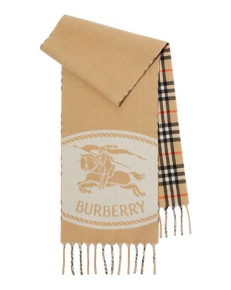 Burberry Reversible Knight Stamp Cashmere Scarf  | Bloomingdale's NEW & NOW The Winter Shop | Bloomingdale's (US)