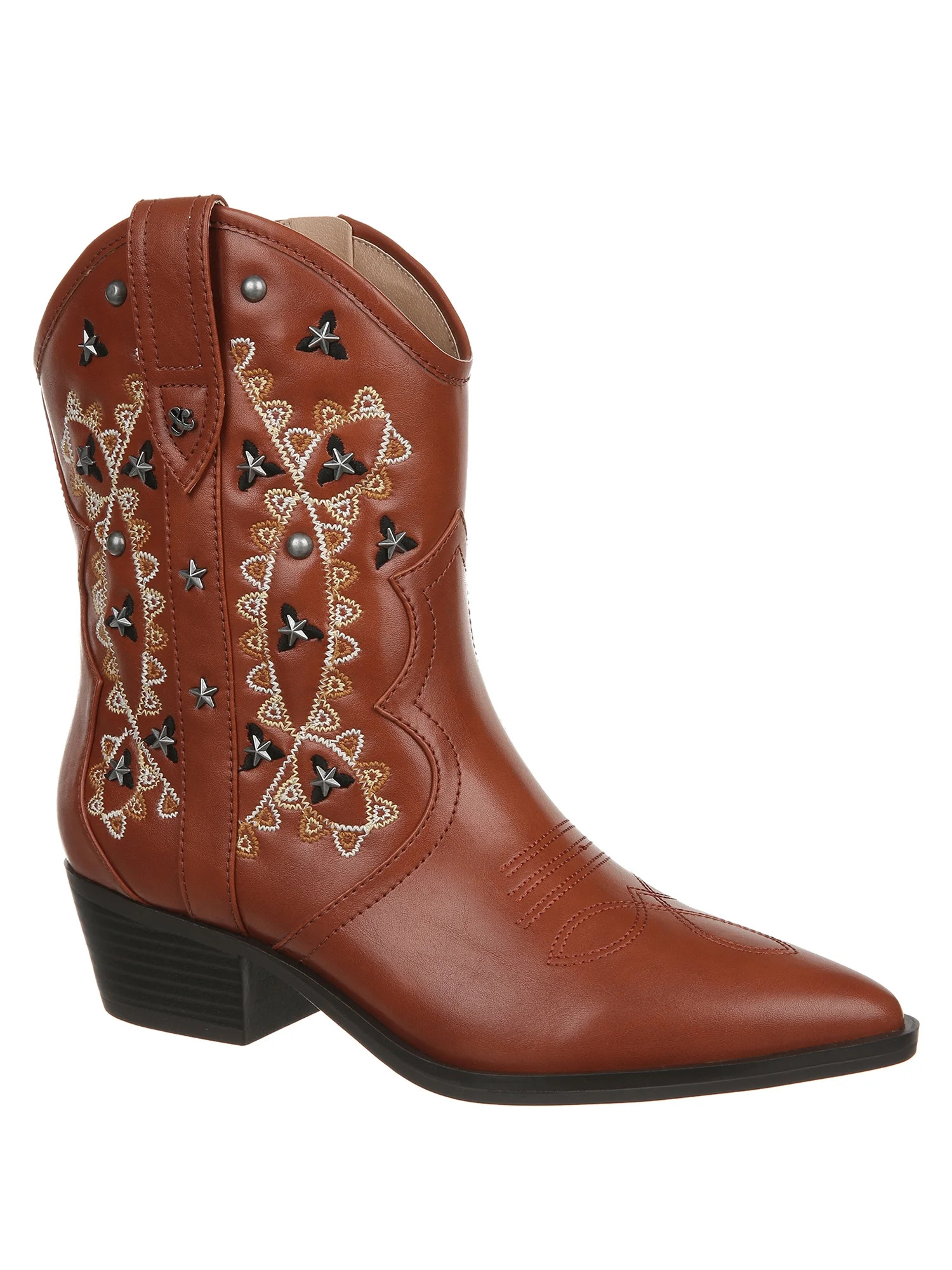 Sam & Libby Women's Livie Embellished Western Bootie - Walmart.com | Walmart (US)