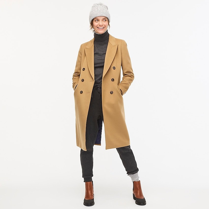 Double-breasted topcoat in Italian wool-cashmere | J. Crew US