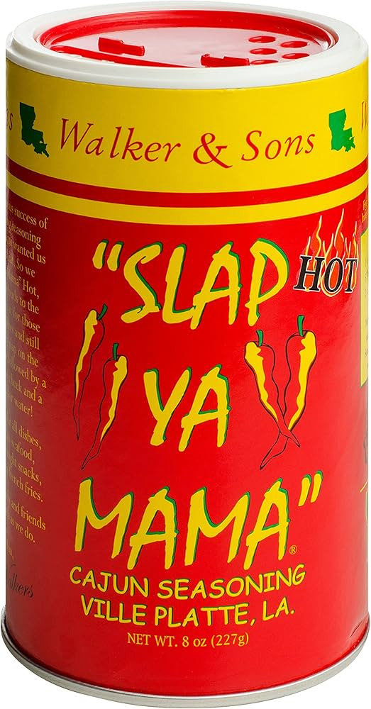 Slap Ya Mama Cajun Seasoning from Louisiana, Hot Blend, No MSG and Kosher, 8 Ounce Can | Amazon (US)