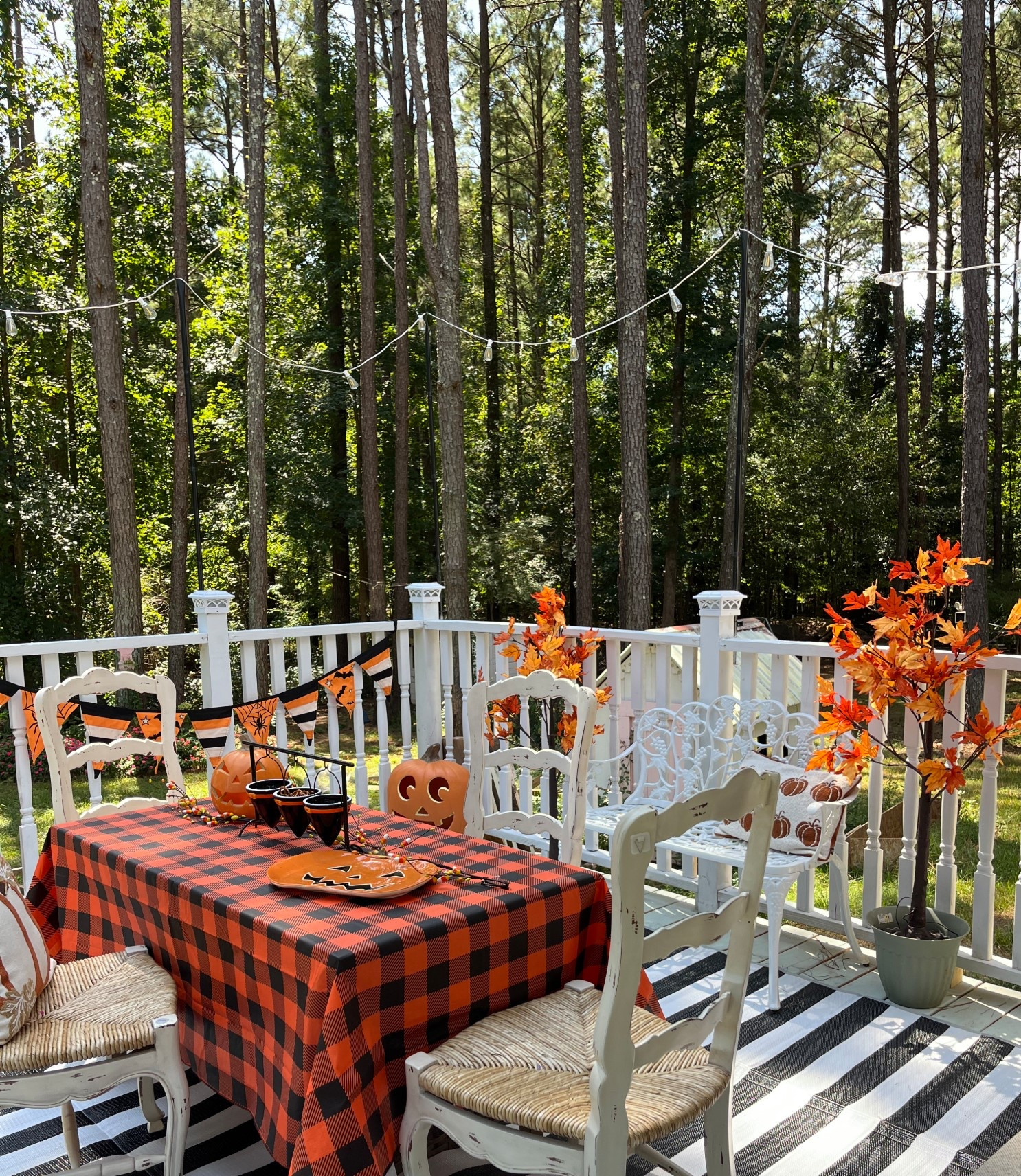 Our patio is officially Halloween-ready! ✨
I had so much fun pulling this look together with Plow & Hearth’s Halloween Collection. From the festive banner, to the glowing maple trees, to the sweetest set of lighted pumpkins — it all comes together to make our cottage porch feel extra magical this season. 🎃🍂

Tap SHOP or comment SHOP below to get all the pieces I used in this look sent right to your inbox!

@Shop.LTK @plowandhearth
#liketkit #plowandhearth #phliving #plowandhearthinspo #plowpossibilities


#LTKHome #LTKSaleAlert #LTKSeasonal