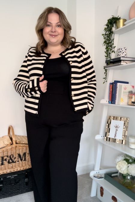 Living for the striped version of this classic cardigan 🖤 

#LTKplussize #LTKeurope #LTKmidsize