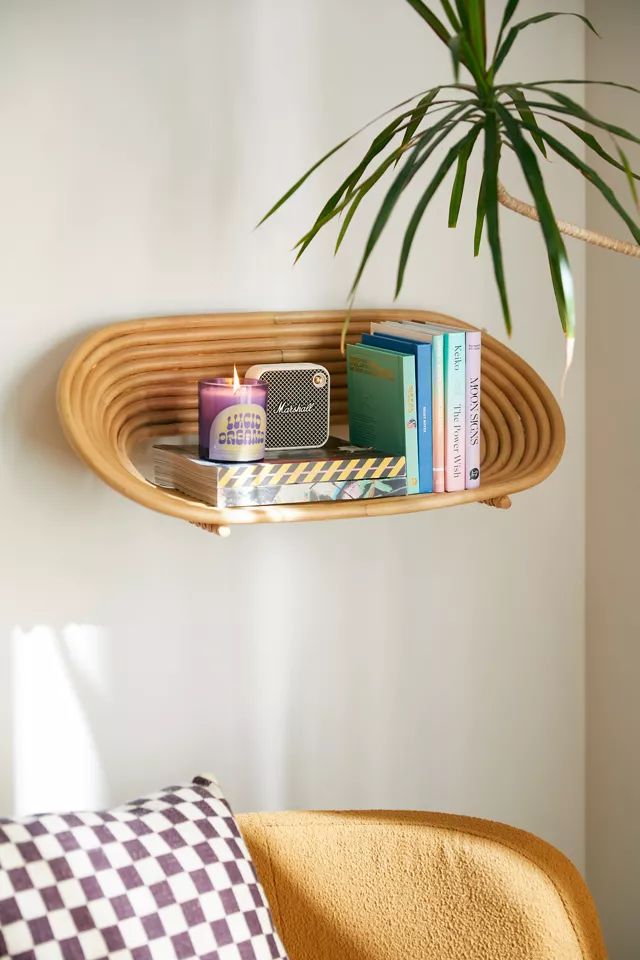 Marielle Rattan Wall Shelf | Urban Outfitters (US and RoW)