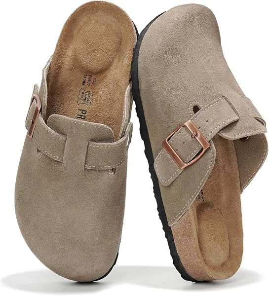 Project Cloud 100% Genuine Leather Slip-ons Footbed Clogs for Women Sandals | Amazon (US)