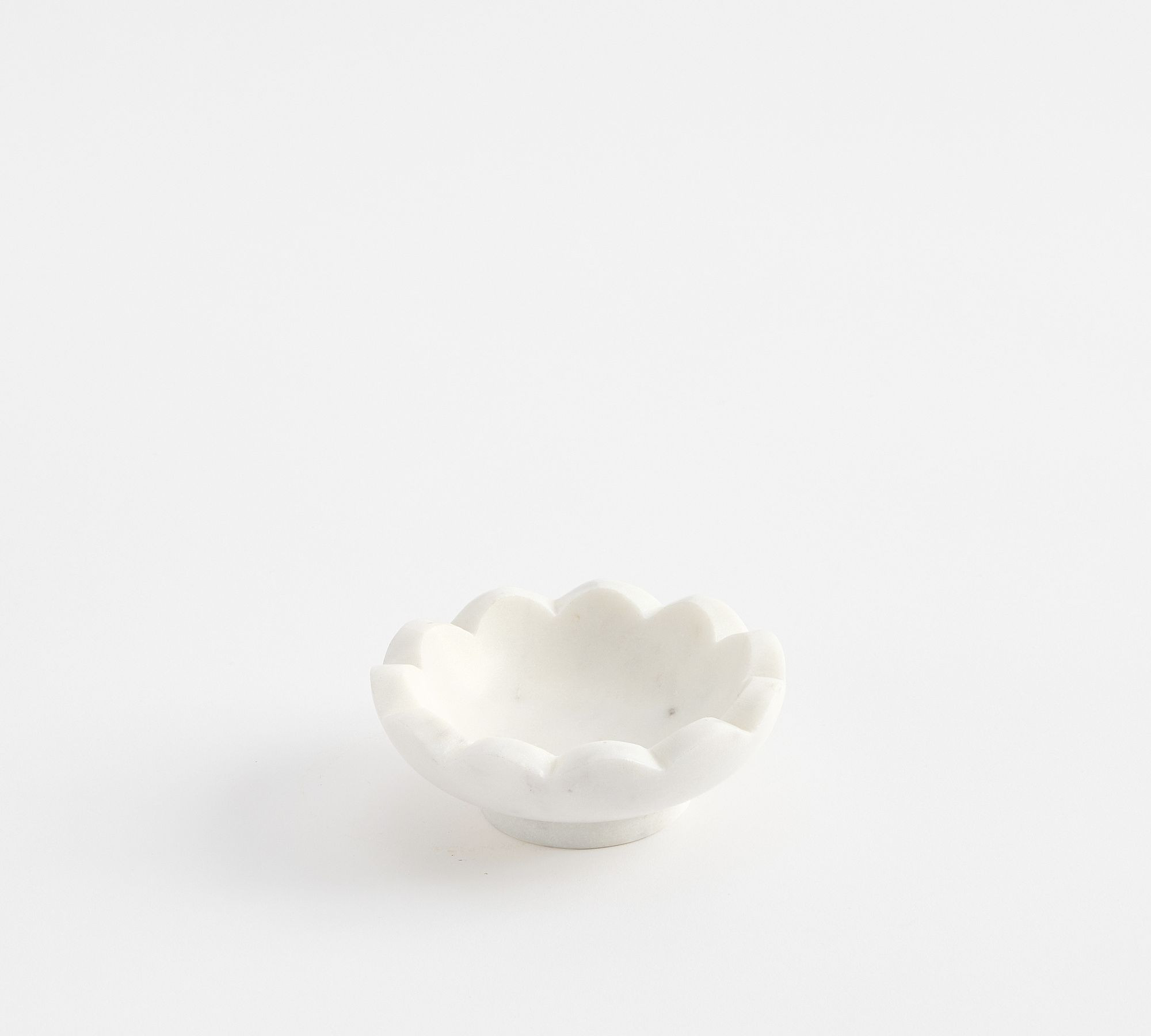 Floral White Marble Catchall | Pottery Barn (US)