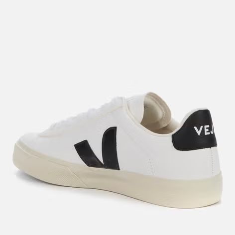 Veja Women's Campo Chrome Free Leather Trainers - Extra White/Black | Coggles | Coggles (Global)
