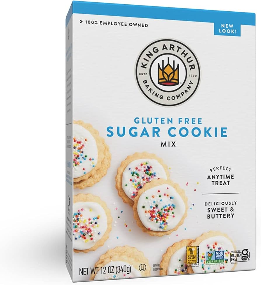 King Arthur, Gluten-Free Sugar Cookie Mix, Gluten-Free, Non-GMO Project Verified, Certified Koshe... | Amazon (US)