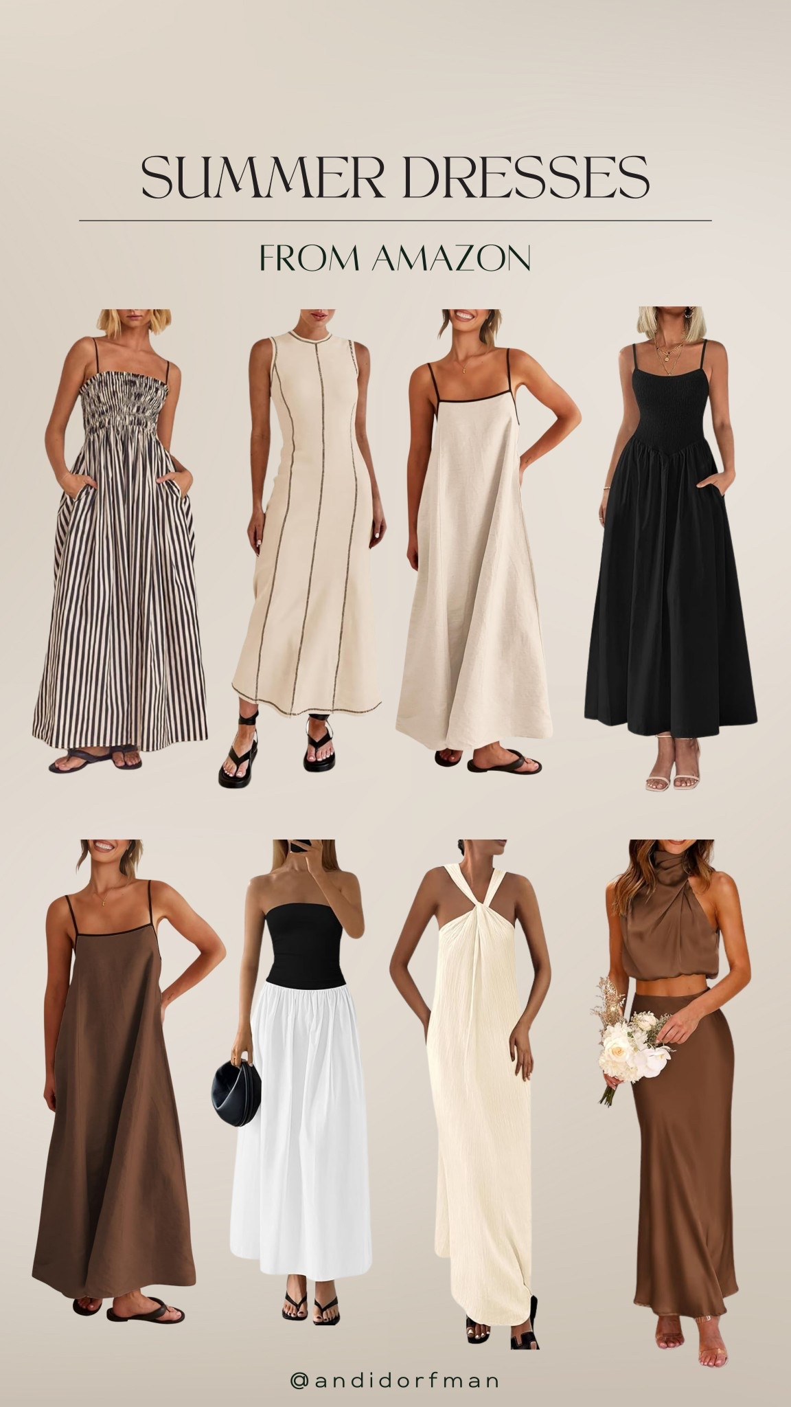 Summer Dresses • Neutral Edit • From Amazonn