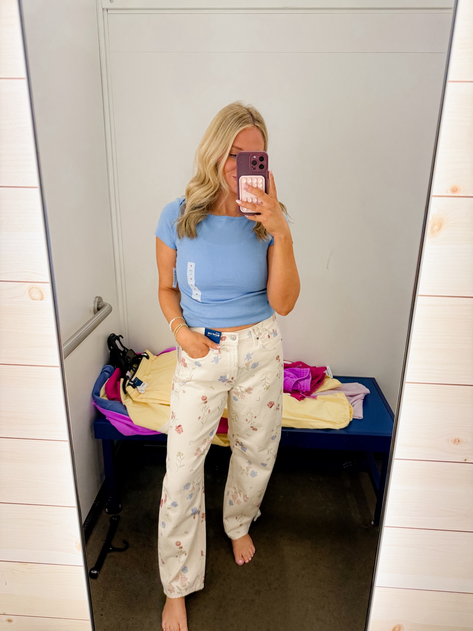 New printed jeans from Old navy! Barrel style- size 6 but should have sized down to a 4!

#LTKmomlife #LTKootd