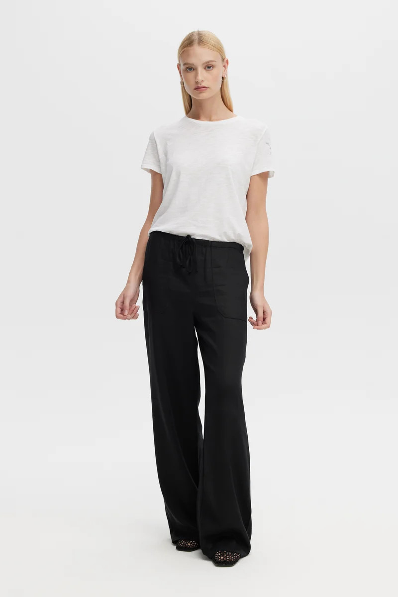 WILLA - Elastic Waistband Flowy Pants | CHRLDR