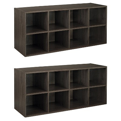 ClosetMaid 5081 8 Box Closet Shoe Organizing Storage Station, Espresso (2 Pack) | Target