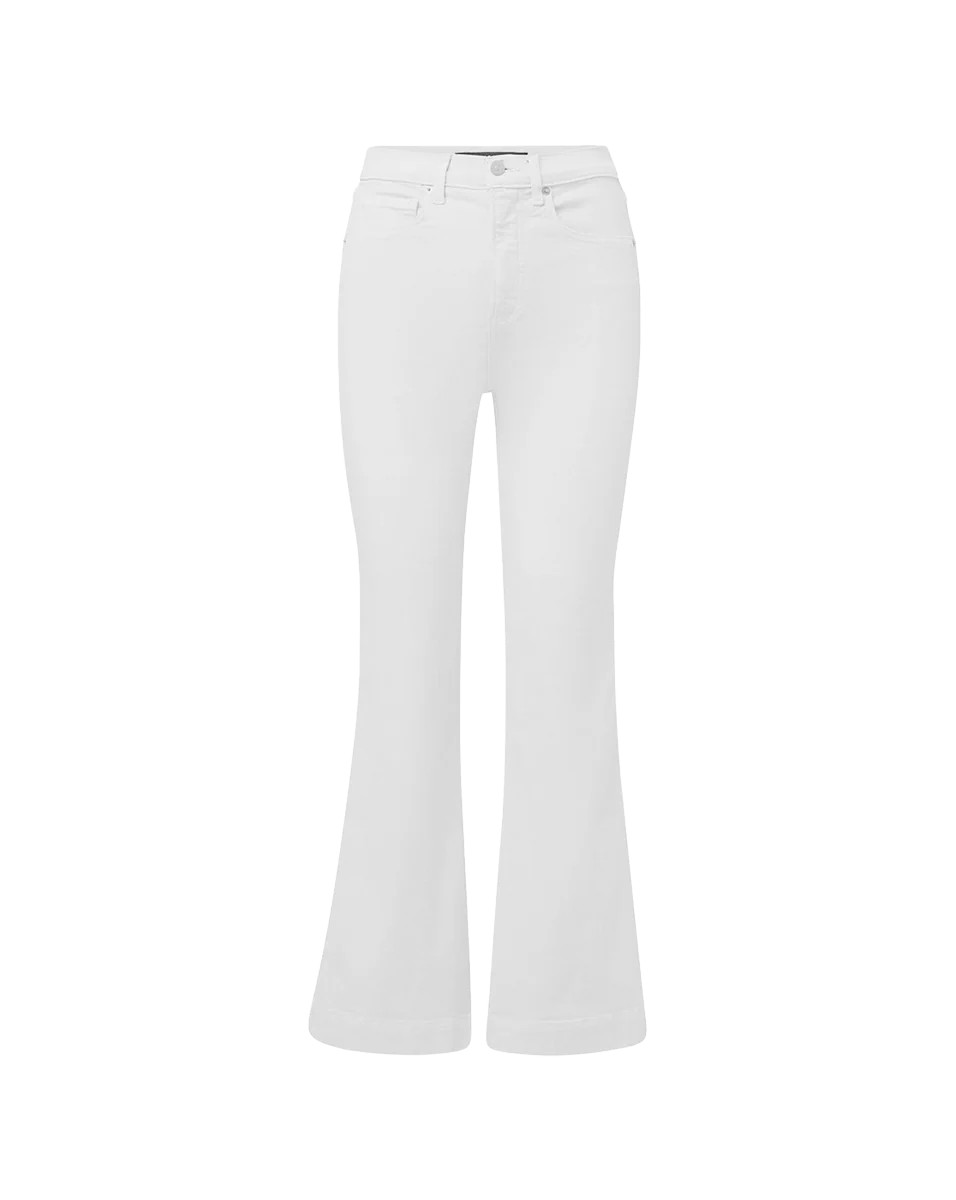 Carson Kick-Flare Jean in White | Veronica Beard | Veronica Beard