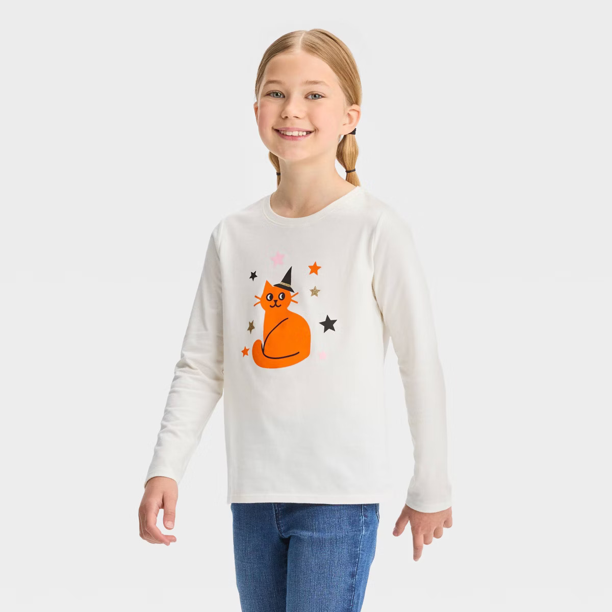 Girls' Halloween Long Sleeve Graphic T-Shirt - Cat & Jack™ | Target