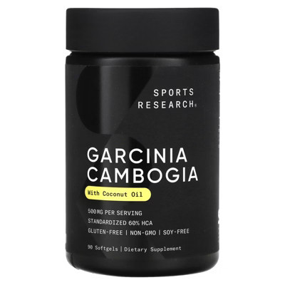 Sports Research Garcinia Cambogia with Coconut Oil, 500 mg, 90 Softgels | Target