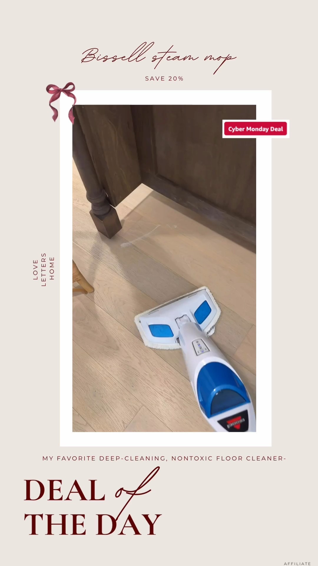 My favorite nontoxic, deep-cleaning steam mop on sale! 

#LTKHoliday #LTKSaleAlert #LTKHome