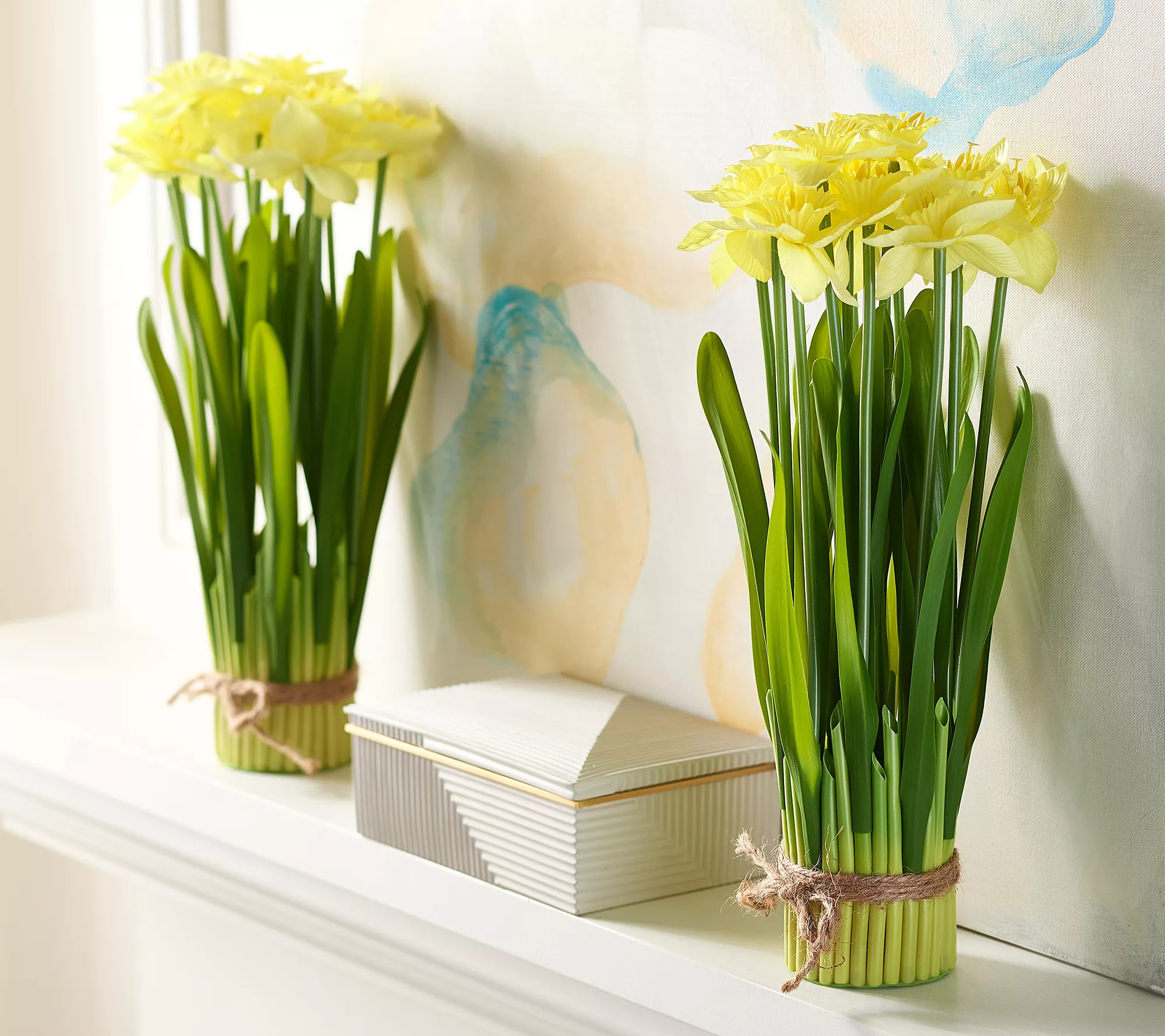 Set of 2 15" Daffodil Bundles by Valerie | QVC