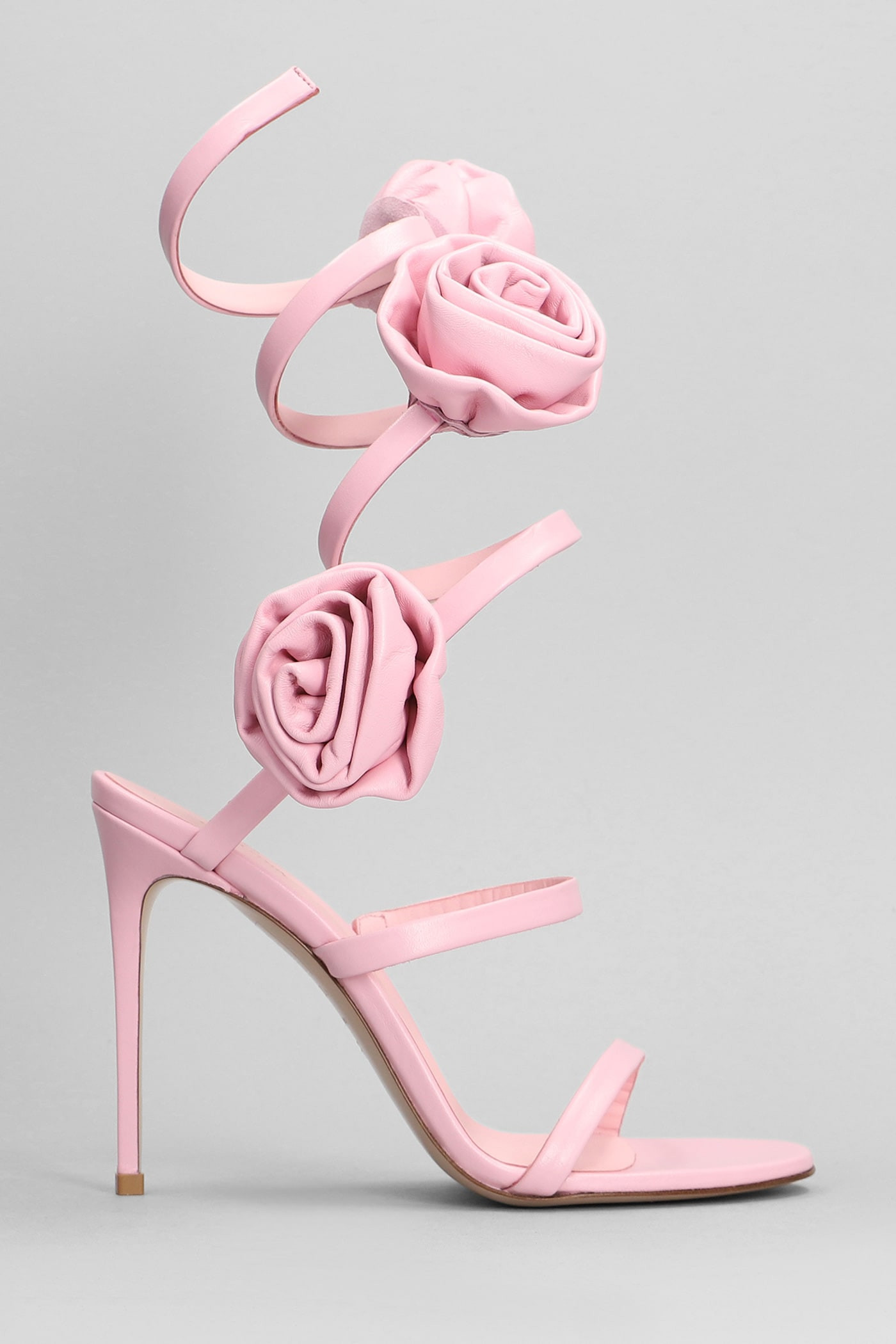 Le Silla Rose Sandals In Rose-pink Leather | Italist.com US