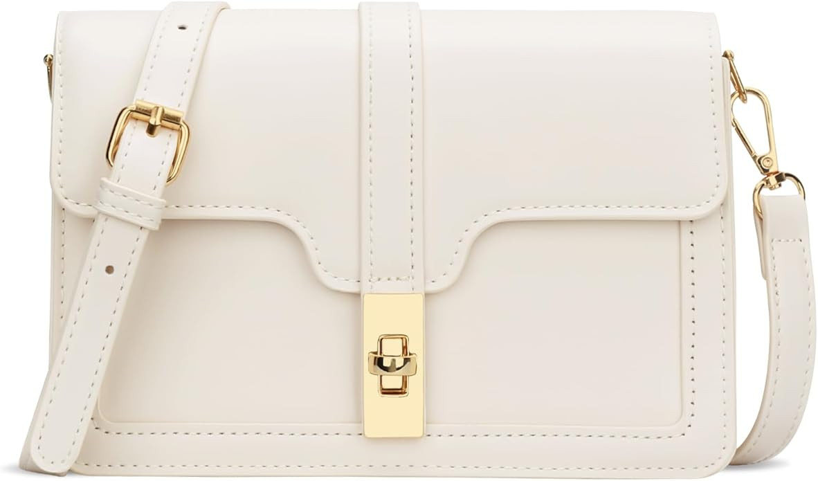 KKXIU Crossbody Bags for Women Trendy Vegan Leather Shoulder Purse with Adjustable Strap | Amazon (US)