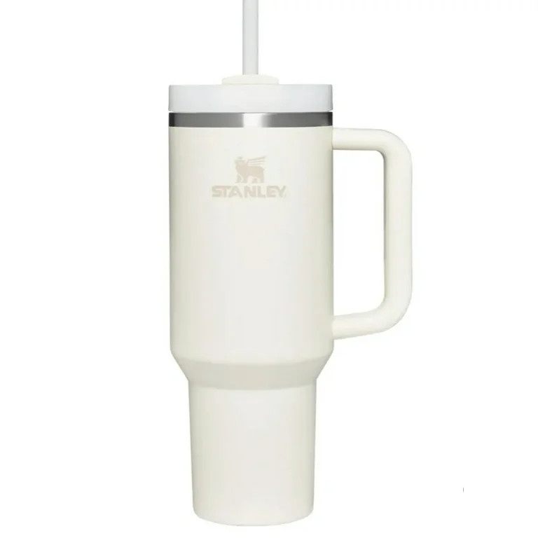 Stanley 40oz Stainless Steel Tumbler H2.0 Flowstate Quencher Cream - Walmart.com | Walmart (US)