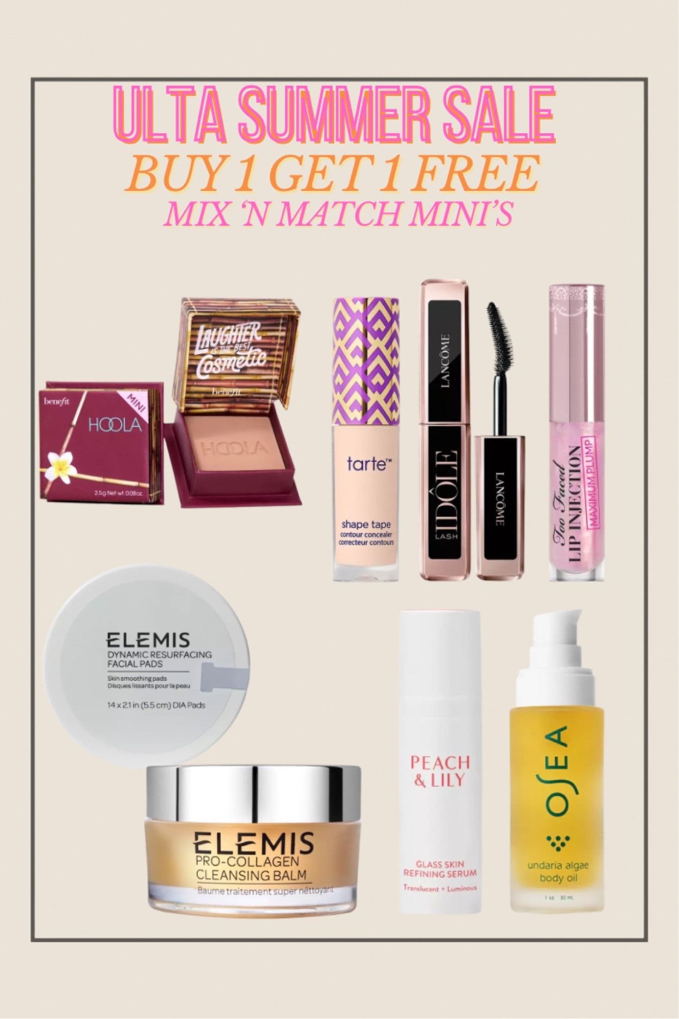 Mix n match mini’s are buy one get one free

#LTKbeauty #LTKsalealert #LTKstyletip