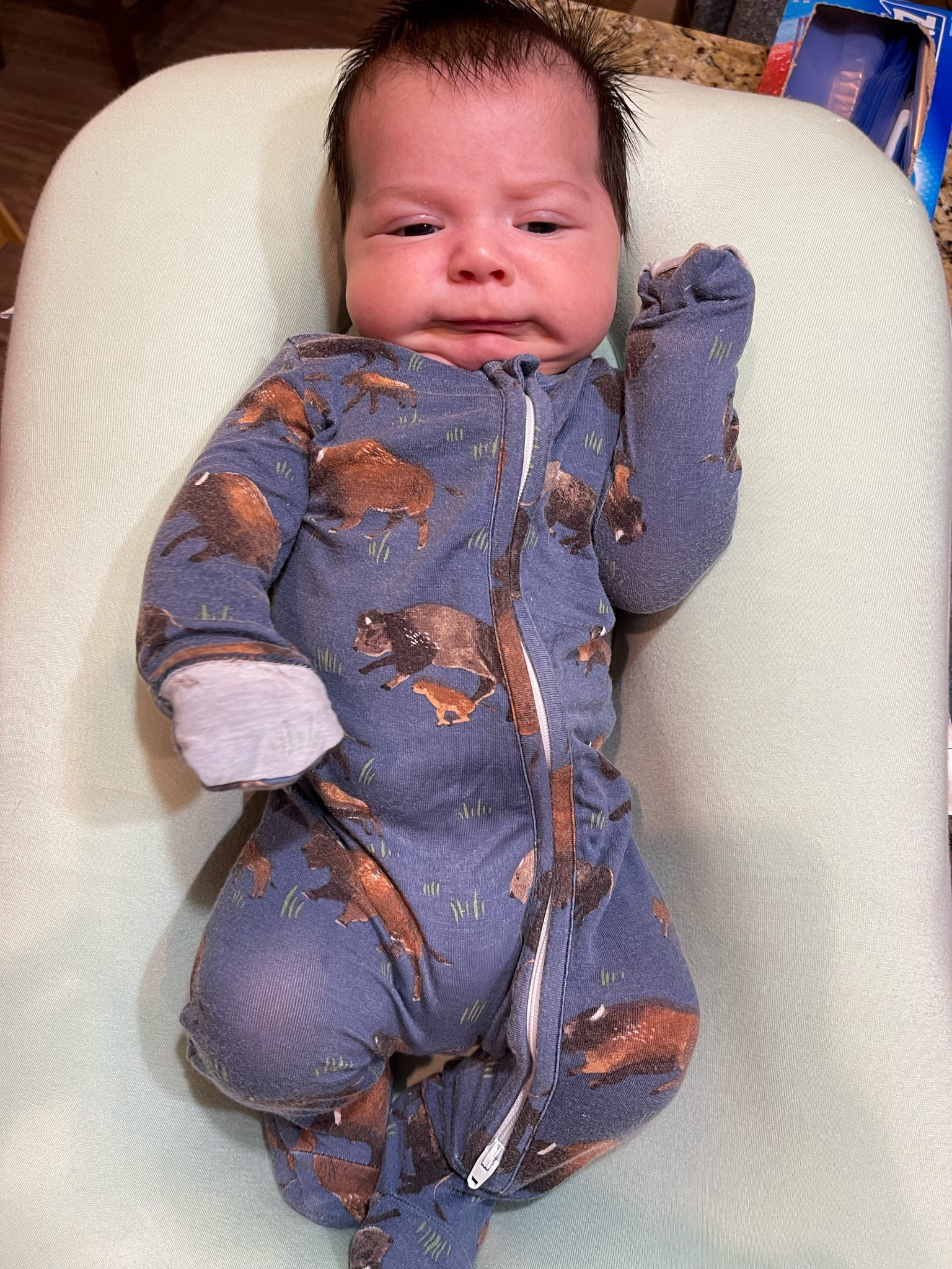 The softest baby footie pajama with zipper and hand mittens. 
It is super lightweight and makes diaper changing easy. 
This baby lounger is a must because it is used to help with acid reflux in babies. 

Reflux reliever. Reflux baby lounger. Baby lounger. Newborn essentials. Newborn outfit. Newborn footies. Newborn lightweight outfit. Newborn outfit. Newborn sleep essentials. Newborn baby products. Newborn gift. Newborn essentials. Newborn baby products. Baby shower gift. New parent gift. 

#LTKbaby #LTKfamily #LTKGiftGuide