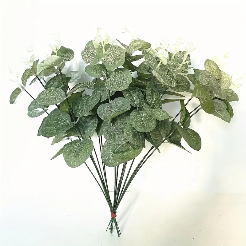 Eucalyptus Leaves Stems Mixed Bulk Artificial Oval - Temu | Temu Affiliate Program