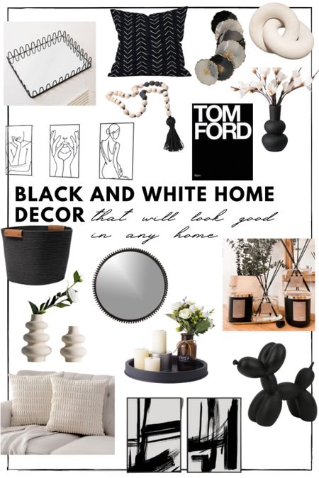 Black and White Home Decor that will look good in any home! 

#LTKFind #LTKSeasonal #LTKhome