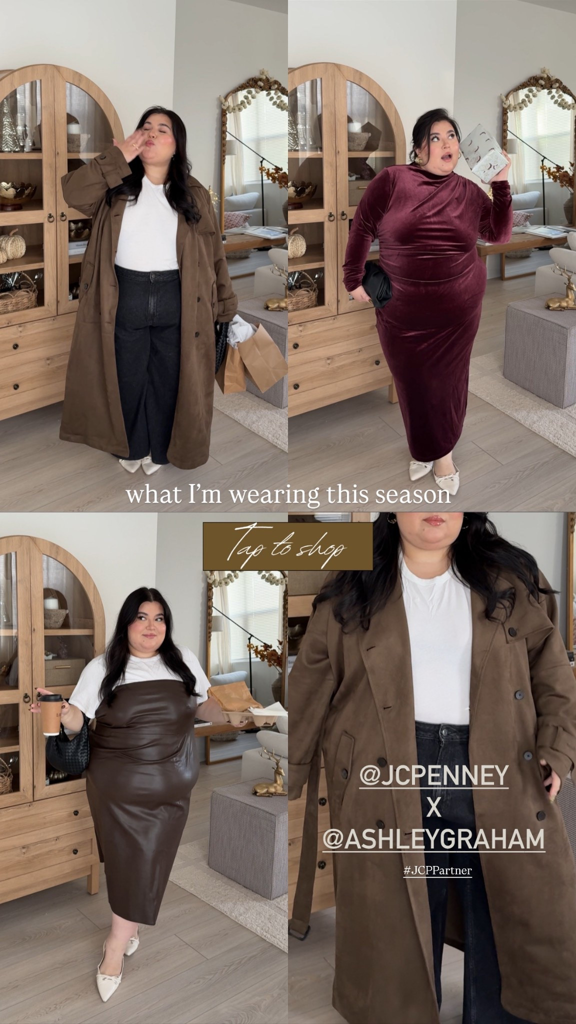 coat: size 2X
leather dress: 24W
faux fur coat: 2X
velour dress: 2X
jeans: 24W

#LTKPlusSize #LTKSaleAlert #LTKStyleTip