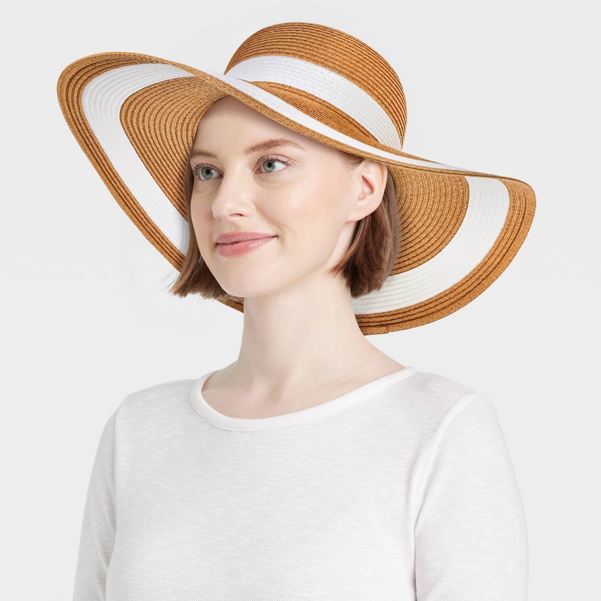 Striped Straw Floppy Hat - Shade & Shore™ | Target