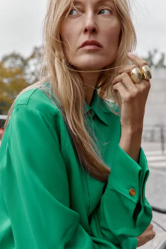 DOUBLE METAL RING | Zara US