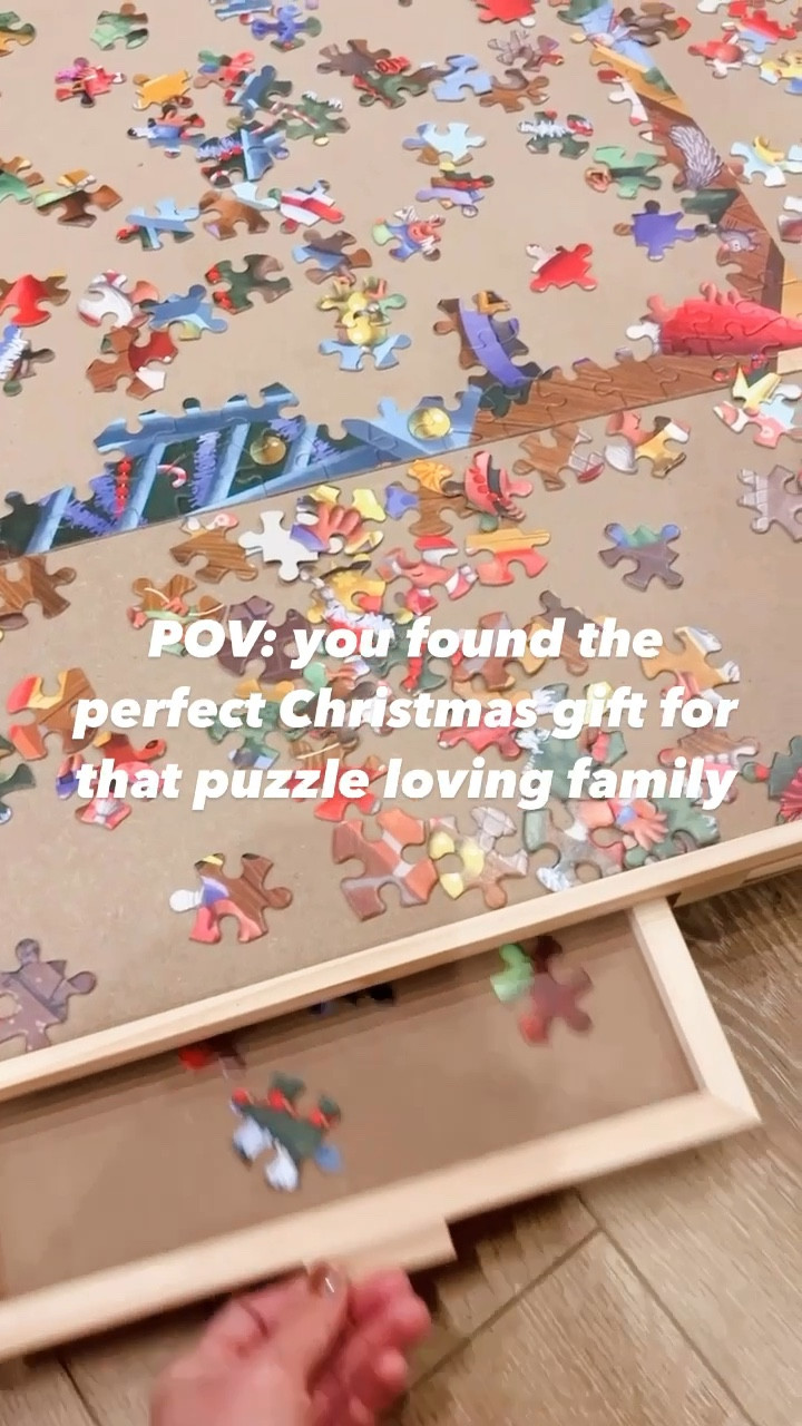 I am so excited to share this puzzle board with you guys! It’s the perfect gift for that puzzle loving family. I grew up doing 1000 piece puzzles through the holidays. So this rings true for me. I’m excited to start these traditions with my little family. 

#LTKSaleAlert #LTKFindsUnder50 #LTKFamily