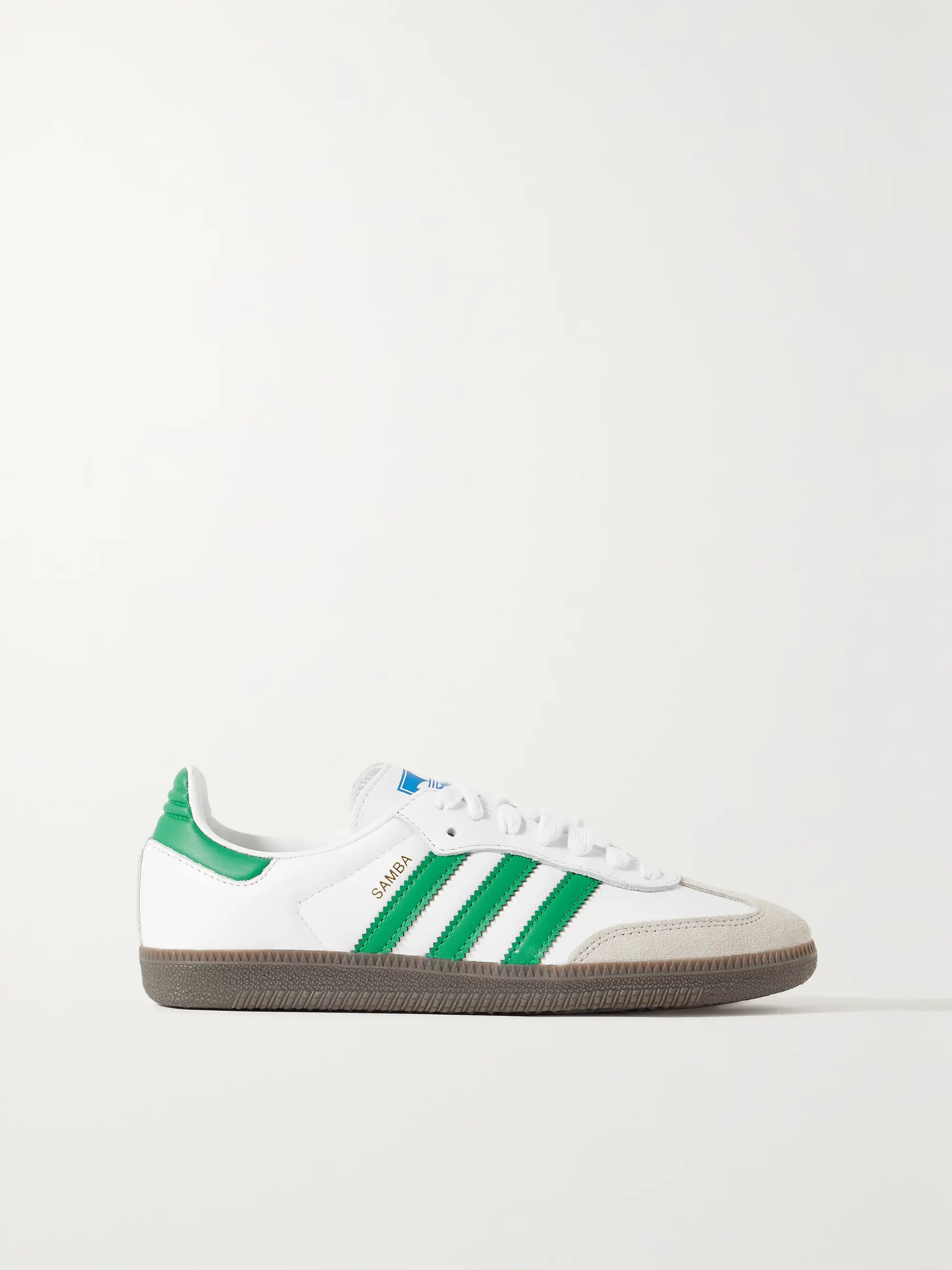 Samba OG suede-trimmed leather sneakers | NET-A-PORTER APAC