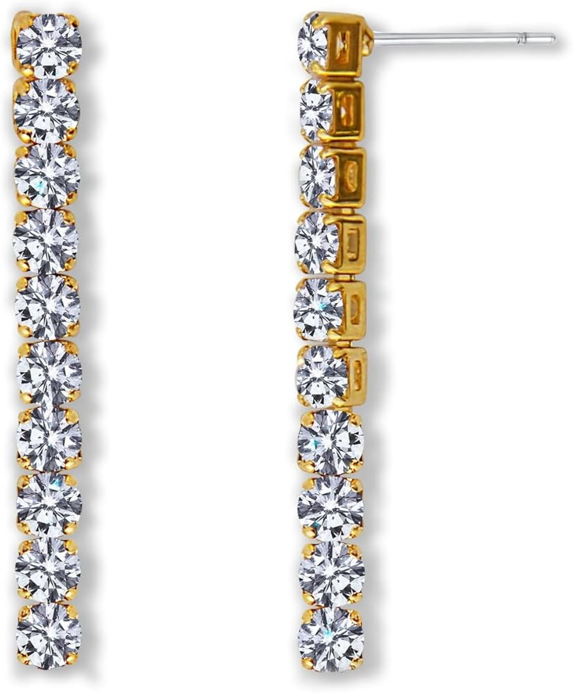 Humble Chic CZ Drop Earrings for Women - Cubic Zirconia Earrings - Simulated Diamond Dainty Earri... | Amazon (US)